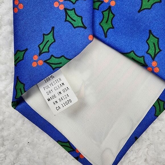 Vintage Betty Boop Christmas Necktie Blue - Picture 6 of 6